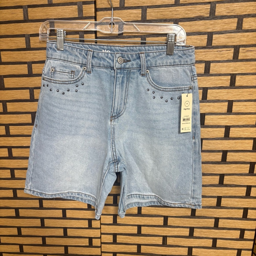 No Boundaries Studded Denim Shorts Size 00